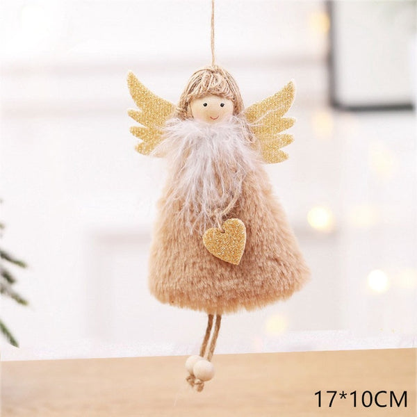 2020 New Year Latest Christmas Angel Dolls Cute Xmas Tree Ornament Noel Deco Christmas Decoration for Home Navidad 2019 Kid Gift