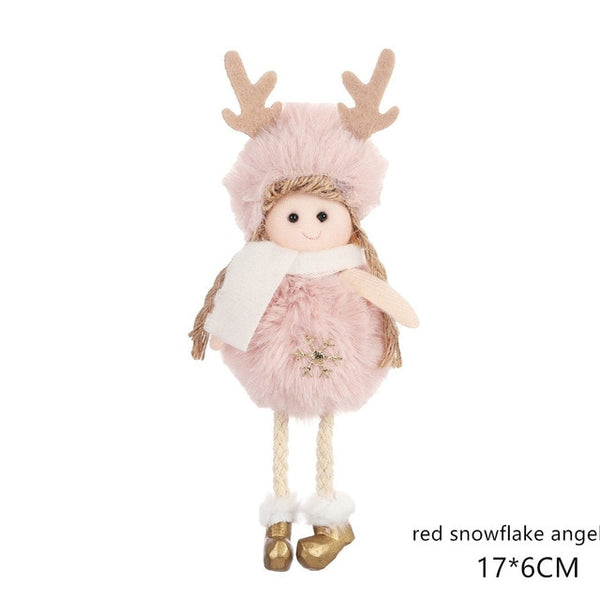2020 New Year Latest Christmas Angel Dolls Cute Xmas Tree Ornament Noel Deco Christmas Decoration for Home Navidad 2019 Kid Gift
