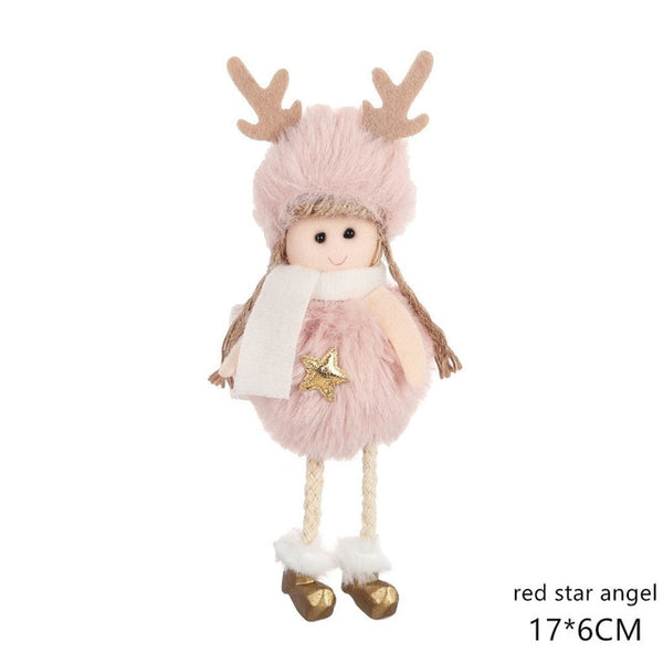 2020 New Year Latest Christmas Angel Dolls Cute Xmas Tree Ornament Noel Deco Christmas Decoration for Home Navidad 2019 Kid Gift