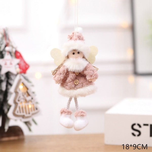 2020 New Year Latest Christmas Angel Dolls Cute Xmas Tree Ornament Noel Deco Christmas Decoration for Home Navidad 2019 Kid Gift