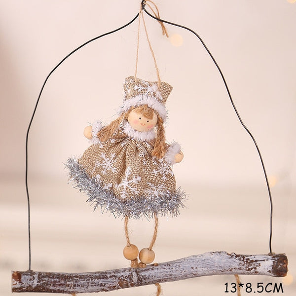 2020 New Year Latest Christmas Angel Dolls Cute Xmas Tree Ornament Noel Deco Christmas Decoration for Home Navidad 2019 Kid Gift