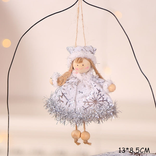 2020 New Year Latest Christmas Angel Dolls Cute Xmas Tree Ornament Noel Deco Christmas Decoration for Home Navidad 2019 Kid Gift