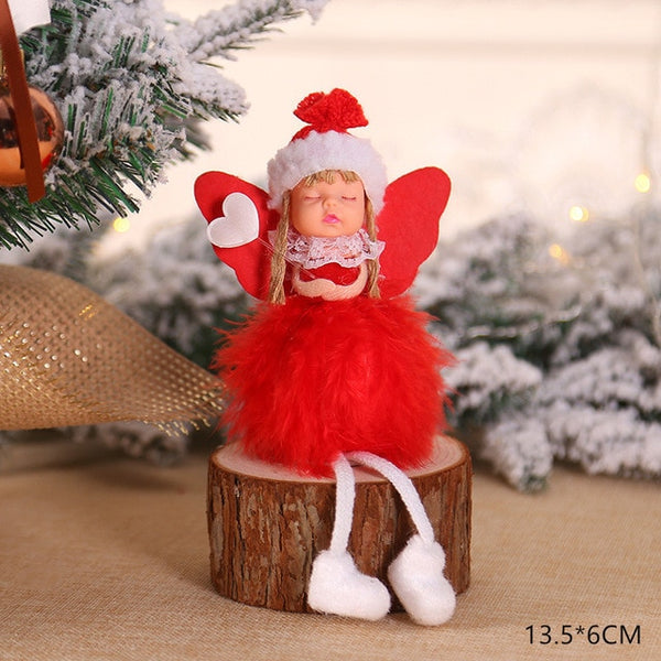 2020 New Year Latest Christmas Angel Dolls Cute Xmas Tree Ornament Noel Deco Christmas Decoration for Home Navidad 2019 Kid Gift