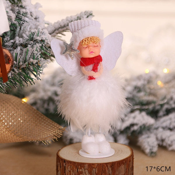 2020 New Year Latest Christmas Angel Dolls Cute Xmas Tree Ornament Noel Deco Christmas Decoration for Home Navidad 2019 Kid Gift