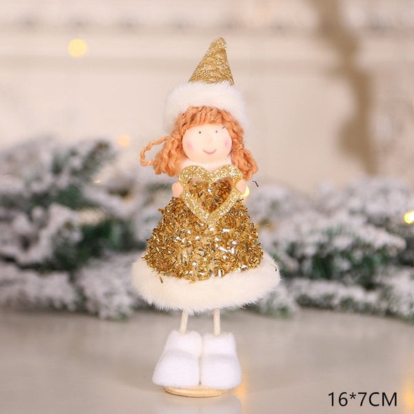 2020 New Year Latest Christmas Angel Dolls Cute Xmas Tree Ornament Noel Deco Christmas Decoration for Home Navidad 2019 Kid Gift