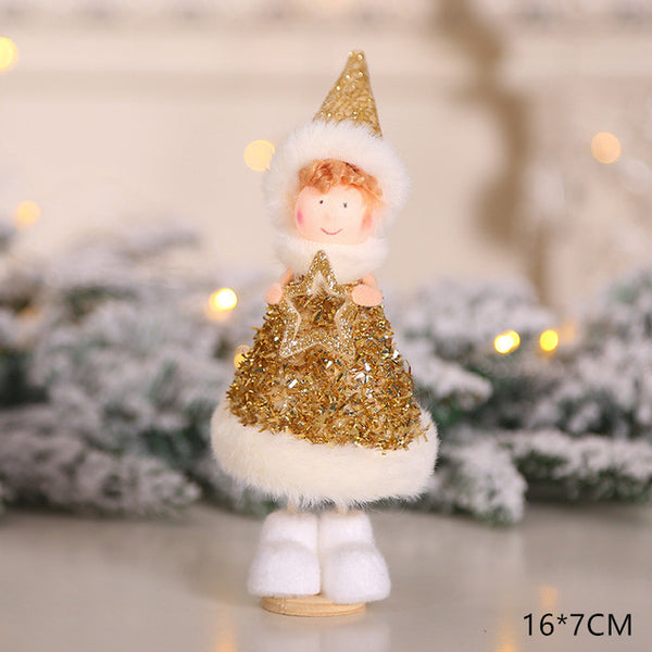 2020 New Year Latest Christmas Angel Dolls Cute Xmas Tree Ornament Noel Deco Christmas Decoration for Home Navidad 2019 Kid Gift