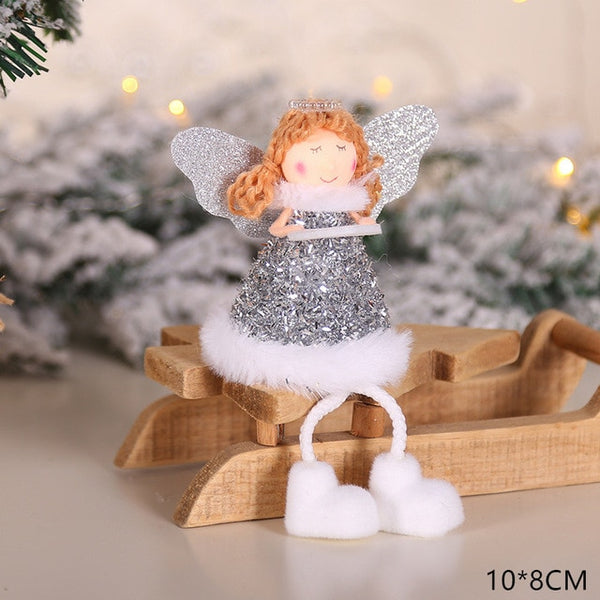 2020 New Year Latest Christmas Angel Dolls Cute Xmas Tree Ornament Noel Deco Christmas Decoration for Home Navidad 2019 Kid Gift