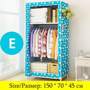 Minimalist Cloth Wardrobe Student Dormitory Single Small Fabric Wardrobe Folding Clothing Storage Cabinet Home Furniture Closet