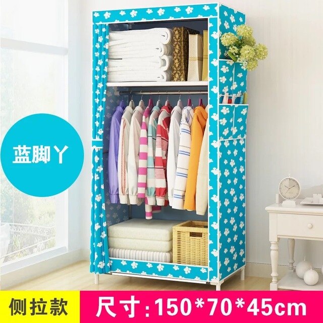 Bedroom Multipurpose Non-woven Cloth Wardrobe Folding handiness Clothing Storage Cabinet Dustproof Cloth Closet Home Furniture