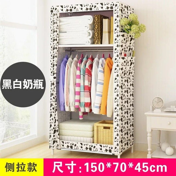 Bedroom Multipurpose Non-woven Cloth Wardrobe Folding handiness Clothing Storage Cabinet Dustproof Cloth Closet Home Furniture