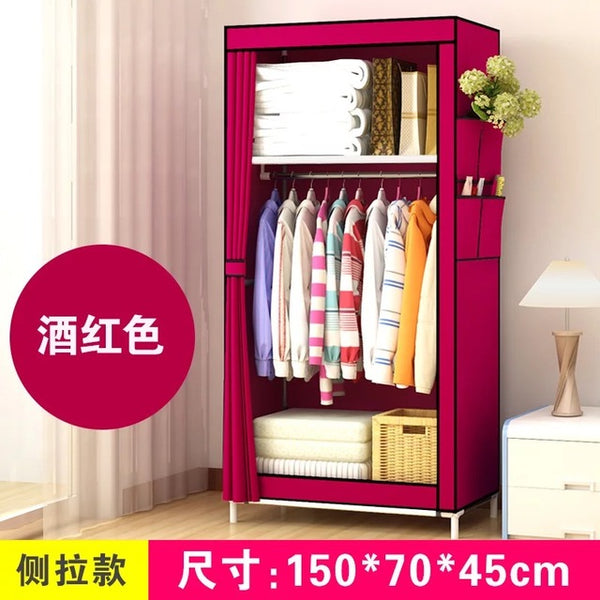 Bedroom Multipurpose Non-woven Cloth Wardrobe Folding handiness Clothing Storage Cabinet Dustproof Cloth Closet Home Furniture