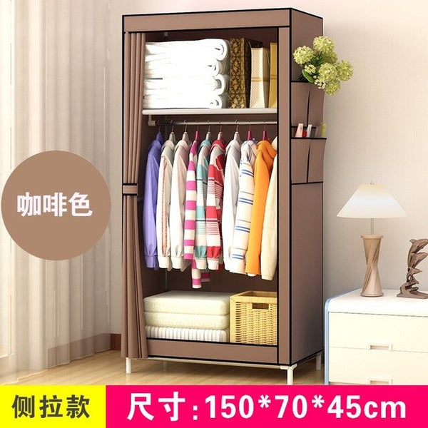 Bedroom Multipurpose Non-woven Cloth Wardrobe Folding handiness Clothing Storage Cabinet Dustproof Cloth Closet Home Furniture