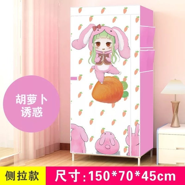 Bedroom Multipurpose Non-woven Cloth Wardrobe Folding handiness Clothing Storage Cabinet Dustproof Cloth Closet Home Furniture
