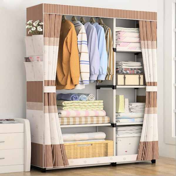Multi-purpose Non-woven Fabric Closet Portable Folding Dustproof Waterproof Cloths Wardrobe Storage Cabinet Furniture Organizer