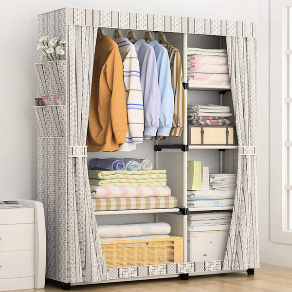 Multi-purpose Non-woven Fabric Closet Portable Folding Dustproof Waterproof Cloths Wardrobe Storage Cabinet Furniture Organizer