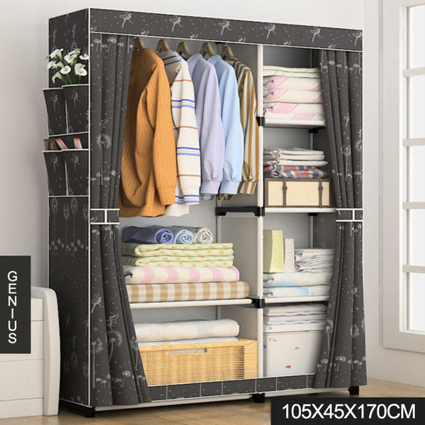 Multi-purpose Non-woven Fabric Closet Portable Folding Dustproof Waterproof Cloths Wardrobe Storage Cabinet Furniture Organizer