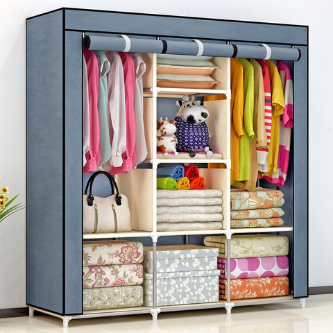Non-woven fold Portable Wardrobe Clothes Storage Cabinet Bedroom Furniture шкаф для одежды armadio bambini
