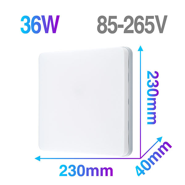 LED Ceiling Panel Light Ultrathin Lamp Square Round 6W 9W 18W 24W 36W 48W 85-265V LED Mounted Modern Down Lighting For Home Deco