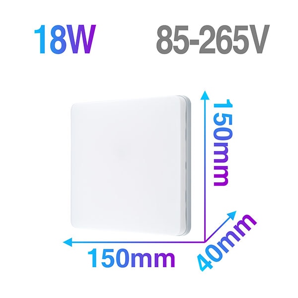 LED Ceiling Panel Light Ultrathin Lamp Square Round 6W 9W 18W 24W 36W 48W 85-265V LED Mounted Modern Down Lighting For Home Deco