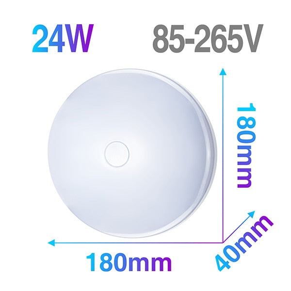 LED Ceiling Panel Light Ultrathin Lamp Square Round 6W 9W 18W 24W 36W 48W 85-265V LED Mounted Modern Down Lighting For Home Deco