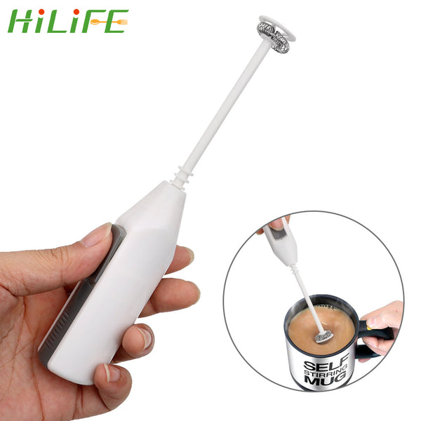 HILIFE Kitchen Tools Gadgets Egg Tools Portable Coffee Milk Frother Electric Egg Beaters Handle Mixer Cooking Tools