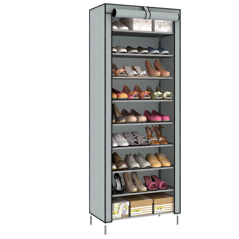 Non woven Fabric Shoes Rack Minimalist Dustproof Shoe Cabinet Shoes Racks Home Furniture 10 Layer 9 Grid Shoe Organizer Shelf