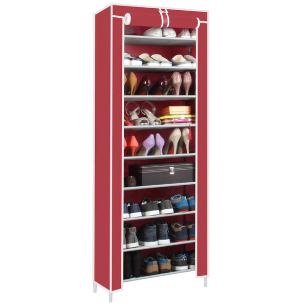 Non woven Fabric Shoes Rack Minimalist Dustproof Shoe Cabinet Shoes Racks Home Furniture 10 Layer 9 Grid Shoe Organizer Shelf