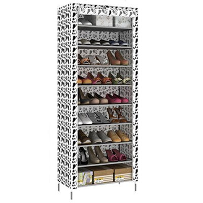 Non woven Fabric Shoes Rack Minimalist Dustproof Shoe Cabinet Shoes Racks Home Furniture 10 Layer 9 Grid Shoe Organizer Shelf