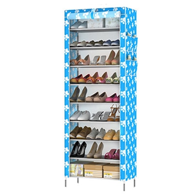 Non woven Fabric Shoes Rack Minimalist Dustproof Shoe Cabinet Shoes Racks Home Furniture 10 Layer 9 Grid Shoe Organizer Shelf