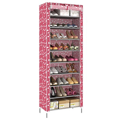 Non woven Fabric Shoes Rack Minimalist Dustproof Shoe Cabinet Shoes Racks Home Furniture 10 Layer 9 Grid Shoe Organizer Shelf
