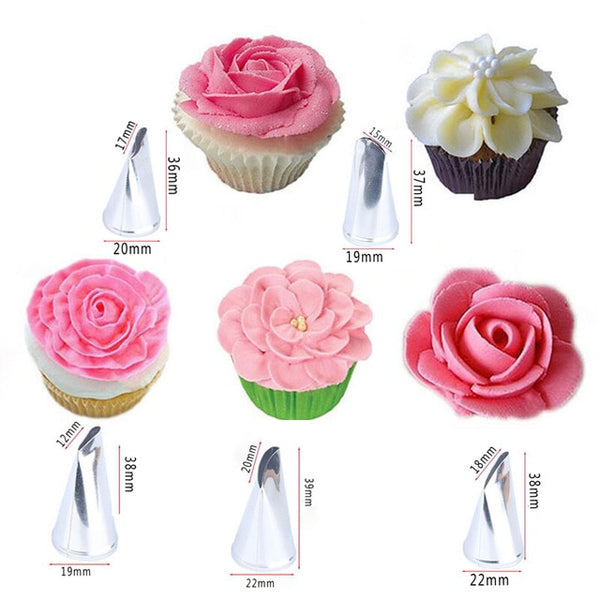 1/3/5/7pc/set of chrysanthemum Nozzle Icing Piping Pastry Nozzles kitchen gadget baking accessories Making cake decoration tools