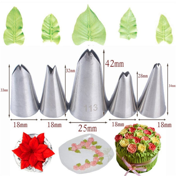 1/3/5/7pc/set of chrysanthemum Nozzle Icing Piping Pastry Nozzles kitchen gadget baking accessories Making cake decoration tools