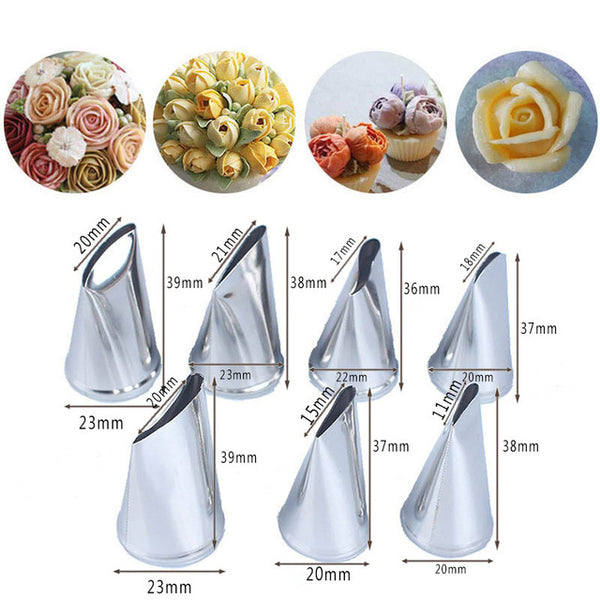 1/3/5/7pc/set of chrysanthemum Nozzle Icing Piping Pastry Nozzles kitchen gadget baking accessories Making cake decoration tools