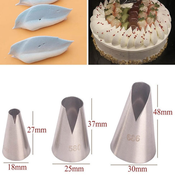 1/3/5/7pc/set of chrysanthemum Nozzle Icing Piping Pastry Nozzles kitchen gadget baking accessories Making cake decoration tools