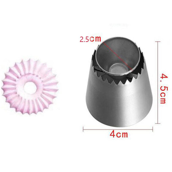1/3/5/7pc/set of chrysanthemum Nozzle Icing Piping Pastry Nozzles kitchen gadget baking accessories Making cake decoration tools