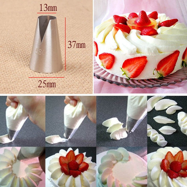 1/3/5/7pc/set of chrysanthemum Nozzle Icing Piping Pastry Nozzles kitchen gadget baking accessories Making cake decoration tools