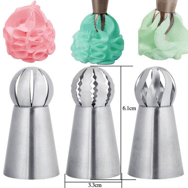 1/3/5/7pc/set of chrysanthemum Nozzle Icing Piping Pastry Nozzles kitchen gadget baking accessories Making cake decoration tools