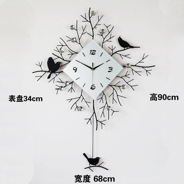 European Minimalist Creative Wall Clock Living Room Mute Clock Modern Home Clock Fashion Decorative Quartz Clock 2019 Hot Sale