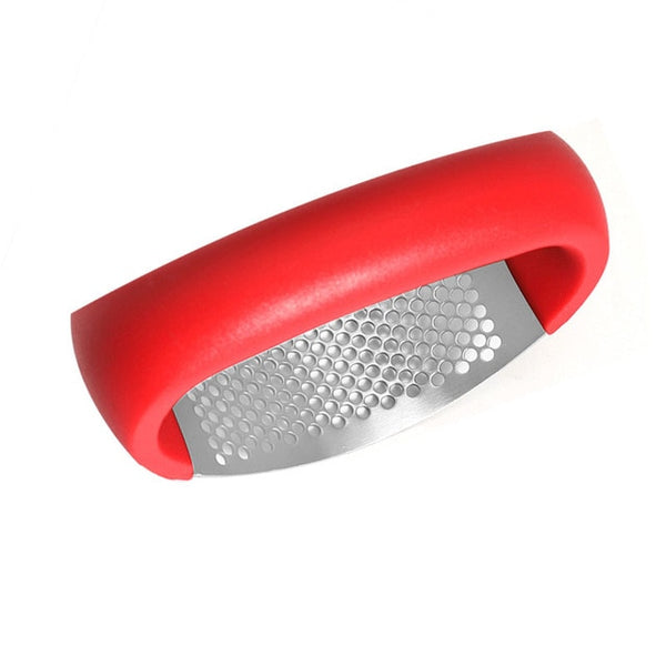 Stainless Steel Garlic Presses Manual Garlic Mincer Chopping Garlic Tools Curve Fruit Vegetable Tools Kitchen Gadgets