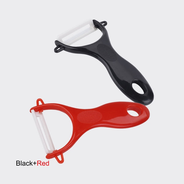 EBUYBEST Antioxidant Ceramics Potato Peeler Parer Vegetable Fruit Carrot Peeler Cutter Parer Multi-Color Handle Kitchen Gadgets