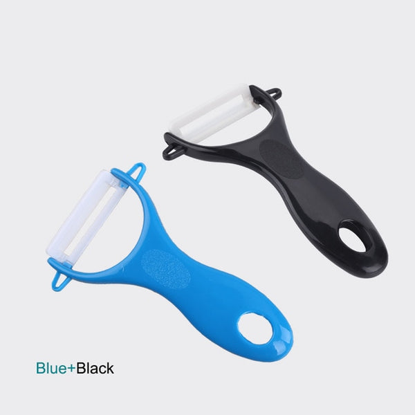EBUYBEST Antioxidant Ceramics Potato Peeler Parer Vegetable Fruit Carrot Peeler Cutter Parer Multi-Color Handle Kitchen Gadgets