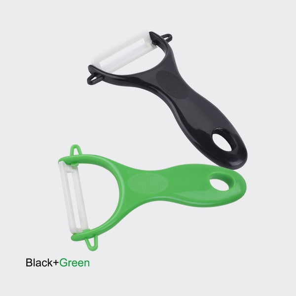 EBUYBEST Antioxidant Ceramics Potato Peeler Parer Vegetable Fruit Carrot Peeler Cutter Parer Multi-Color Handle Kitchen Gadgets