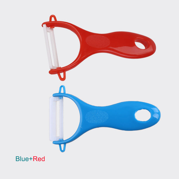 EBUYBEST Antioxidant Ceramics Potato Peeler Parer Vegetable Fruit Carrot Peeler Cutter Parer Multi-Color Handle Kitchen Gadgets