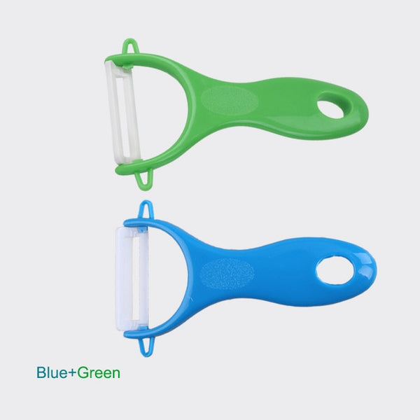 EBUYBEST Antioxidant Ceramics Potato Peeler Parer Vegetable Fruit Carrot Peeler Cutter Parer Multi-Color Handle Kitchen Gadgets