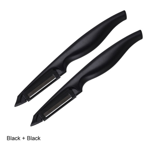 EBUYBEST Antioxidant Ceramics Potato Peeler Parer Vegetable Fruit Carrot Peeler Cutter Parer Multi-Color Handle Kitchen Gadgets