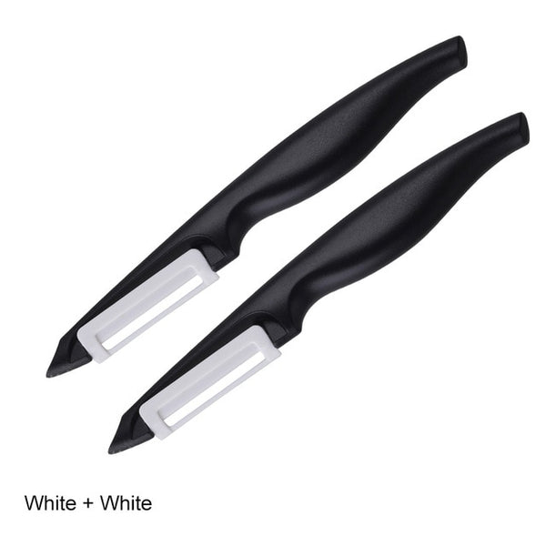 EBUYBEST Antioxidant Ceramics Potato Peeler Parer Vegetable Fruit Carrot Peeler Cutter Parer Multi-Color Handle Kitchen Gadgets
