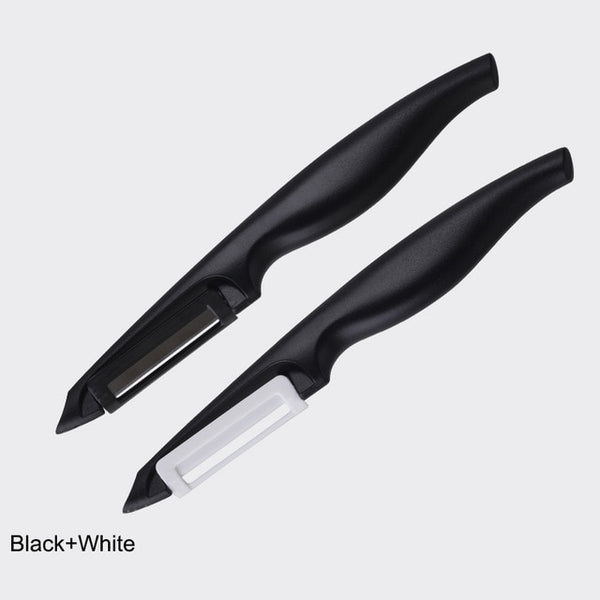 EBUYBEST Antioxidant Ceramics Potato Peeler Parer Vegetable Fruit Carrot Peeler Cutter Parer Multi-Color Handle Kitchen Gadgets