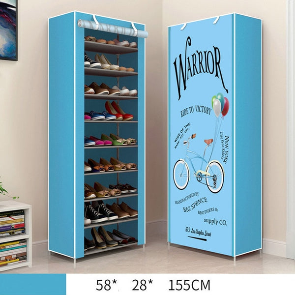 Shoes Rack Single Row Shoe Shelf Multifunctional Combination Storage Cabinet Home Furniture Closets Modern Furniture
