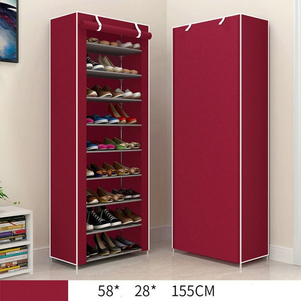 Shoes Rack Single Row Shoe Shelf Multifunctional Combination Storage Cabinet Home Furniture Closets Modern Furniture