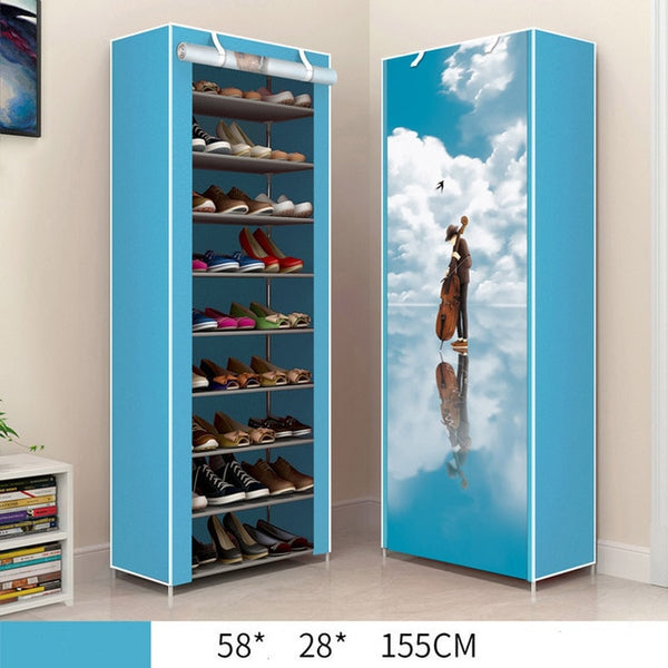 Shoes Rack Single Row Shoe Shelf Multifunctional Combination Storage Cabinet Home Furniture Closets Modern Furniture